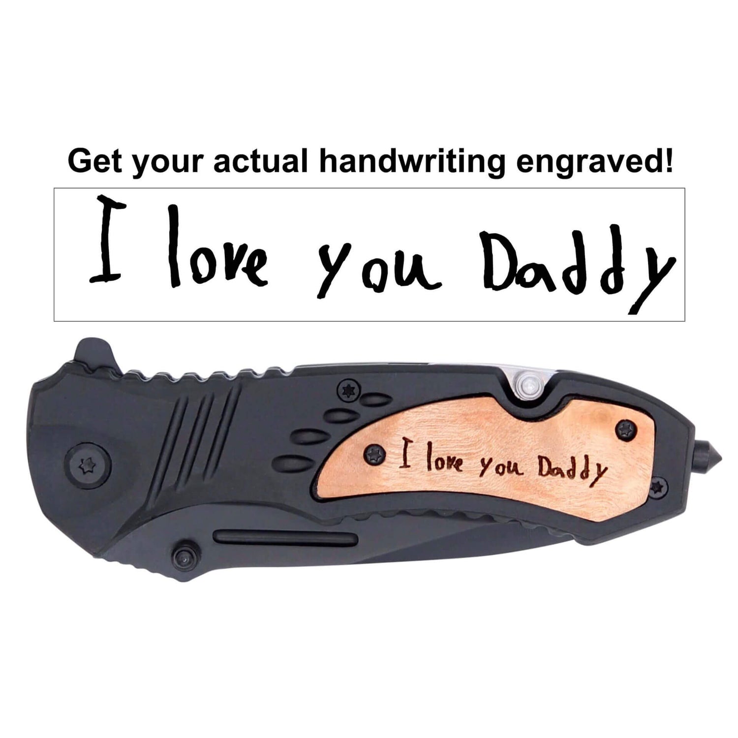 handwriting personalized pocket knife