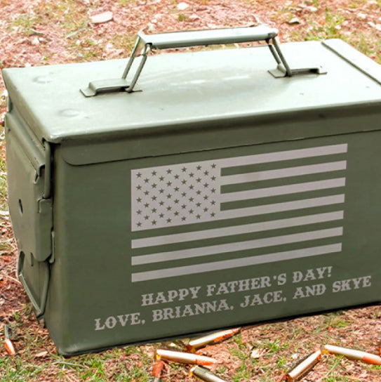 Happy Father’s Day Engraved Ammo Box
