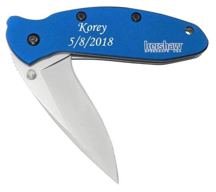 kershaw scallion blue pocket knife