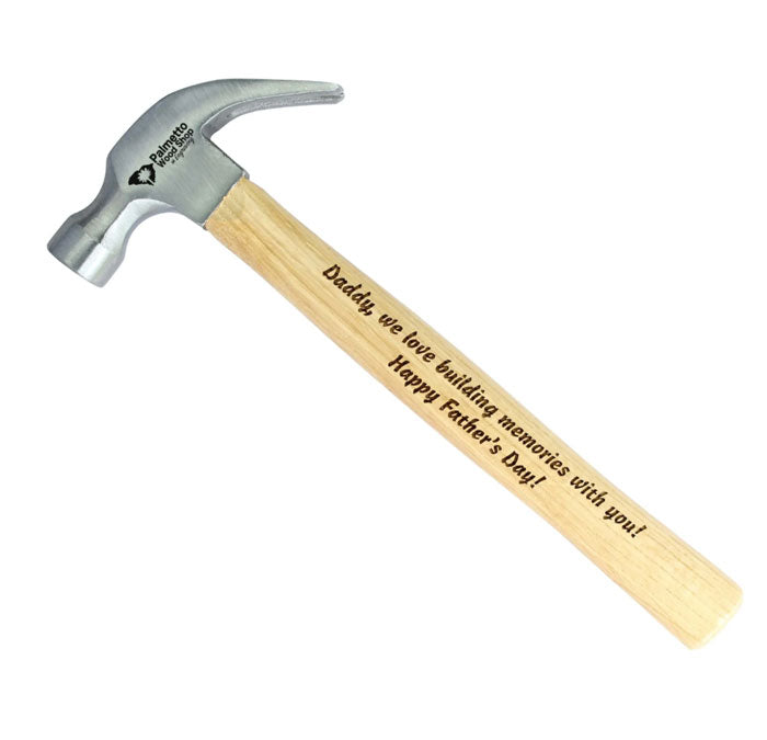 laser-engraved hammer