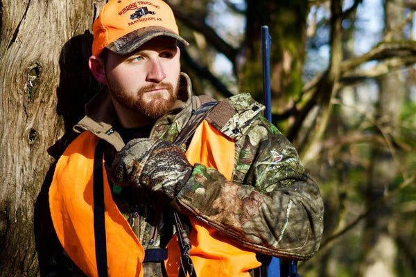 A hunter in a forest