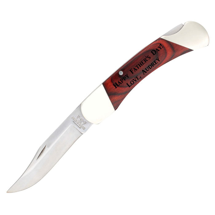 Bear & Son 97 Personalized Pocket Knife w/ Sheath